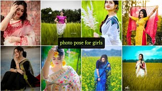 cute poses for girls  photography ideas  poses for girls  photoshoot style photography poses [upl. by Assirralc]