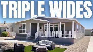 6 INCREDIBLE Triple Wide Mobile Homes  The Ultimate House Tour Pt 2 [upl. by Hcib]