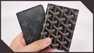 LOUIS VUITTON vs GOYARD Wallet Comparison  Pocket Organizer vs St Marc [upl. by Ker]