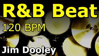 Backing Track  RampB Drum Beat 120 BPM  JimDooleynet [upl. by Nwahsav]