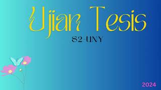 Sekilas Ujian Tesis  Sidang Tesis [upl. by Yenial486]