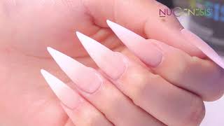 Easy Step by Step Tutorial Baby Boomer French Ombre With NuGenesis Dipping Powder [upl. by Paulson]