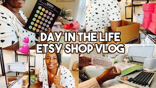 ETSY SHOP VLOG 05 A DAY IN THE LIFE HOW TO MAKE REUSABLE A6 ENVELOPES [upl. by Hsur184]