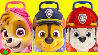 Opening Paw Patrol Chase Skye Marshall Surprise Tins [upl. by Atelra]