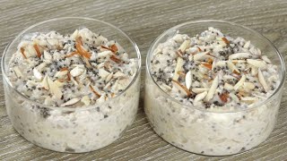 Easy and Simple Oats Breakfast Recipe  Instant  Overnight Oats Without Dairy Milk [upl. by Acissaj108]