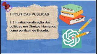 13 Institucionalização das políticas em DH como políticas de Estado CPN2024 [upl. by Eatnuhs197]