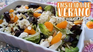 Riquísima y Saludable Ensalada con Mandarina y Queso de Cabra ❤ Comidas Saludables [upl. by Burg]