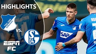 Kramaric scores wonderful free kick as Hoffenheim defeats Schalke  ESPN FC Bundesliga Highlights [upl. by Ierna]