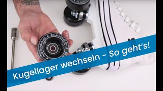 Kugellager Wechsel bei Rollschuhen  DIY [upl. by Elkin]