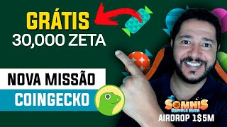 CORRE GANHE TOKENS ZETACHAIN NOVA MISSÃO COINGECKO  GUIA PASSO A PASSO [upl. by Abehs]