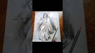 Pencilsketch portraitdrawing arttrendingshorts shortsviral shortsdrawing [upl. by Lashoh]