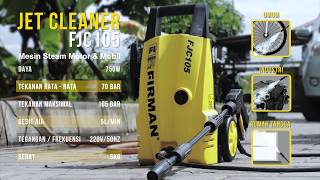 Mesin Cuci Motor dan Mobil  FIRMAN Jet Cleaner FJC 105 [upl. by Sacken]