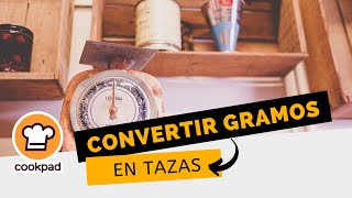 Convertir gramos en tazas [upl. by Ahsia]