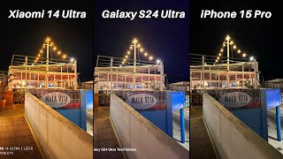 Xiaomi 14 Ultra Vs Galaxy S24 Ultra Vs iPhone 15 Pro Max Camera Comparison [upl. by Eetsirhc]