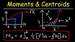 Moment Center of Mass and Centroid  Calculus Problems [upl. by Morice867]