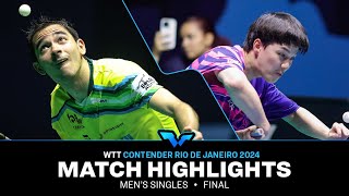 Hugo Calderano vs An Jaehyun  MS FINAL  WTT Contender Rio de Janeiro 2024 [upl. by Kapoor14]