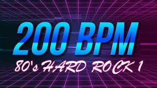 200 BPM  80s Hard Rock 1  44 Drum Track  Metronome  Drum Beat [upl. by Atsylac]