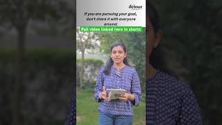 Don’t share your plans goals with everyone around ✨ detourwithswetha goals lifelessons tamil [upl. by Ytram]