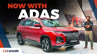 MG Hector Facelift 2023 Launch Soon  Level2 ADAS Design Interior amp Features Explained  CarWale [upl. by Ettelloc805]