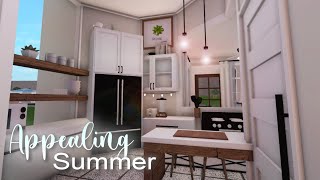 Appealing summer family home  Bloxburg  House build  Roblox [upl. by Ayanej]