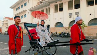 Wisata Kostum Rikisha Ala Jepang Kota Tua Cirebon [upl. by Braynard]