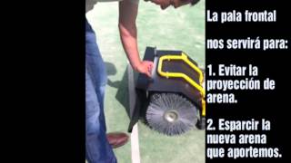 🌱 Cepillo para descompactar pistas de pádel [upl. by Ewell]