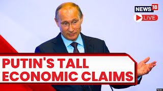 Putin Speech  Vladimir Putin Extols Russian Economy Defends Military Spending  Russia News LIVE [upl. by Atibat]