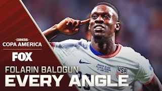 USMNTs Folarin Balogun rips a WORLD CLASS goal vs Panama  Every Angle [upl. by Medovich20]