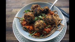 vegane Beanballs mit Spaghetti  Rezept und Anleitung  Natürlich Lecker [upl. by Eresed]