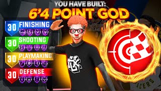 NEW SECRET 6’4 POINT GOD BUILD IS BREAKING NBA 2k24 BEST PROAMSTAGE BUILD [upl. by Reo]