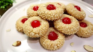 Almond Cookies Recipe  Only 5 Ingredients [upl. by Alleunam]