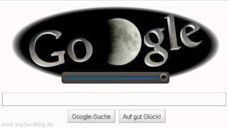 realtime Google doodle zur MONDFINSTERNIS part1 [upl. by Enelad]