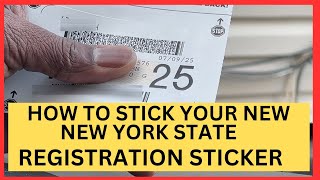 NY State Registration Sticker  How to Stick it on your Windshield [upl. by Noach]