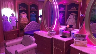 Bibbidi Bobbidi Boutique tour on the Disney Wonder cruise ship [upl. by Anatlus]