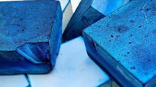 Dyed chalk★COLORED GYM CHALK★Crispy powder★Compilation set★Oddly satisfying video★ [upl. by Asilet]