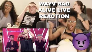 WayV BAD ALIVE  Live Reaction Music Bank RIP☠️ [upl. by Siusan]