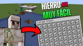 La GRANJA de HIERRO más FÁCIL de Todo Minecraft ✅  Minecraft 120119118 [upl. by Violeta52]