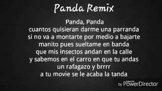 Panda remix Almighty Cosculluela Daddy Yankee ft Farruko letra [upl. by Gerick]