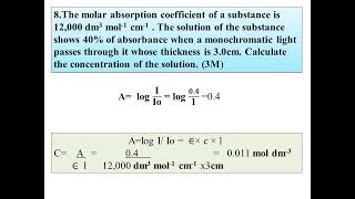 Model Question Paper Questions with AnswersQuantitative Analysis amp Instrumental MethodsBCUIII SEM [upl. by Isabelle]