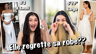 On teste les ROBES DE MARIÉE du Shein sur 2 CORPS DIFFÉRENTS 👁👄👁 [upl. by Neneek]