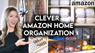 10 CLEVER AMAZON HOME ORGANIZATION IDEAS  STORAGE HACKS [upl. by Cappello]