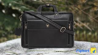 WILDHORN® Leather laptop Messenger bag for Men [upl. by Eiffe]