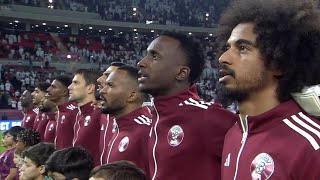 Qatar vs United Arab Emirates National Anthem  FIFA World Cup 2026 Asian Qualifiers [upl. by Nadiya]