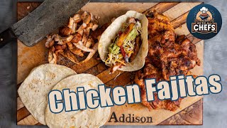 EASY Chicken Fajitas  Cooking on a Traeger [upl. by Euqnimod]