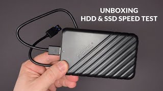 ORICO 25 inch External Hard Drive Enclosure USB 30 25PW1U3 Unboxing amp SSD HDD Speed Test 2024 [upl. by Ioved]