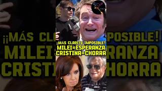 MAS CLARITO IMPOSIBLE argentina milei cristina casta [upl. by Airitac]