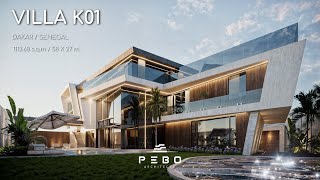 VILLA K01  INTEGRAL ARCHITECTURE  DAKAR  SENEGAL  LAND 58 X 27 m [upl. by Emile]