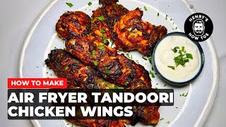 How To Make Air Fryer Tandoori Chicken Wings  Ep 616 [upl. by Haugen774]