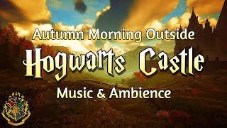 🍂 Peaceful Autumn Morning Outside Hogwarts Castle  Harry Potter Music amp Ambience 🍂 [upl. by Capon]