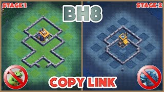 TOP 10 NEW BUILDER HALL 8 BASE  BH8 BASE WITH LINK  BH8 BASE LAYOUT  BH8 ANTI 3 STAR BASE [upl. by Mosby]